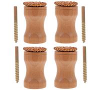 Holibanna Lot de 4 Set de Crochets Muraux en Bois Tressé, Taille Compacte 3,5 Cm, Porte-manteaux Décoratifs pour Porte et Mur, Patères Modernes Multifonctions pour Suspendre Manteaux,