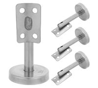 Holibanna Lot de 4 Supports Muraux Droits en Acier Inoxydable 93 X 5 X 5 CM pour Main Courante d'Escalier Intérieur et Extérieur Fixation Stable et Antirouille Accessoires pour Rambarde
