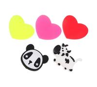 Holibanna Lot de 5 Amortisseurs de Vibrations en Silicone Forme de Cœur Multicolores pour Raquettes de Tennis et Squash, Accessoire Anti-Vibration pour Entraînement Sportif