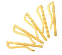 Holibanna Lot De 5 Pinces À Billets Rétro pour Hommes Pinces À Billets Fines À Ressort Porte-Monnaie en Doré