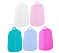 Holibanna Lot de 5 Protège-brosses à Dents en Silicone Ventilé Multi-Couleurs Étuis Anti-poussière Légers et Compacts pour Voyage et Maison, Protection Hygiénique pour Têtes de Brosse à Dents