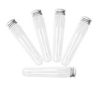 Holibanna Lot de 5 Tubes à Lacets Transparents Bouchon Conteneur Scellé en Plastique Léger Organisateur de Voyage pour Cordons de Chaussures Rangement Portable et Compact pour