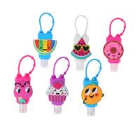 Holibanna Lot De 6 Bouteilles De Voyage 30 Ml Housse En Silicone Dessin Animé, Porte-main, Contenants Liquides Étanches Pour Paquet à Dos Paquet à Main Usage Portable