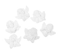 Holibanna Lot De 6 Sculptures D'Anges Décoratives Pour Loisirs Créatifs Scrapbooking Coque De Téléphone Breloques À Plat Décorations D'Anges Breloques De Dessin Animé