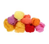 Holibanna Lot de 8 Mèches de Laine à Feutrer à L'Aiguille Kit de Feutrage Naturel 80G Fibres Douces Multicolores Matériel Créatif pour Feutrage Manuel Loisirs DIY Débutants et Experts