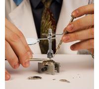 Holibanna Loupe à Clip Double Lentilles pour Lunettes Loupe Oculaire Ajustable pour Réparation Montres et Lecture Accessoire Lunettes Précision sans Rayures