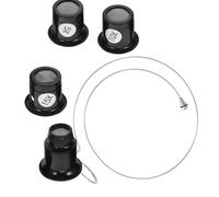 Holibanna Loupe de Bijoutier Professionnelle Pliable 5 Pièces 5X 10X 15X 20X avec Fil D’Acier Outil Portable pour Réparation Montres et Inspection Bijoux Kit Loupe Horloger Compact et