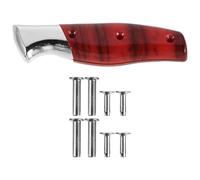 Holibanna Manche de Couteau Cuisine Rouge N°3 Ergonomique et Antidérapant, avec 4 Paires de Rivets, Remplacement pour Couteaux de Chef, Sushi et Hachoir, Accessoire Pratique Cuisine