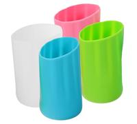 Holibanna Manchon De Bouteille En Silicone Antichoc 4pcs Housse De Protection Pour Bouteille De Lait Bleu Vert Rose Transparent Et Réutilisable Pour Bébé Et Voyage En Verre