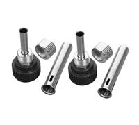 Holibanna Manchons en Acier Inoxydable pour Fer à Souder 2 Jeux de 3 Pièces Accessoires Compatibles pour Poignées de Station de Soudage Pièces de Rechange Solide pour Outils de Soudage