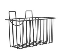 Holibanna Mangeoire Suspendue en Fer Noir pour Lapins et Petits Animaux Surface Lisse, Support Résistant sans Risque D'égratignures pour Mains et Bouche
