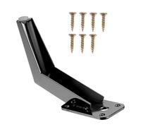 Holibanna Meuble Noir Mat Lot de Supports Réglables pour Table Basse et Armoire Hauteur Robustes et Faciles à Installer Idéaux pour Divers Meubles