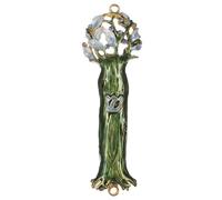 Holibanna Mezouzah en Antique Décoration de Porte Juive Ornement Bénédiction Alliage Design Vintage Décoration Religieuse pour Maison et Foyer Plaque de Prière