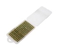 Holibanna Micro Landscape Grass Tufts Miniature Static Artificial Grass Model for Architectural and Railroad Diorama Crafting Portable Decorative Ornamental Clusters per Box