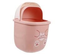 Holibanna Mini Poubelle pour Bureau La Poubelle La Petite avec Couvercle La De Voiture Mini Rose Mignonne Petite en Plastique