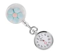 Holibanna Montre de Fond d'écorce de liège vol Ajustable Petits Rouleaux éponge Trousse Watch Montre Insigne Montre Portable Matériau du Miroir : Miroir en Verre Ordinaire Blue