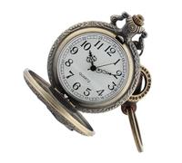 Holibanna Montre de Poche Vintage Creuse avec Mouvement Fiable Pendentif Suspendu Rétro pour Homme Montre en Cuir