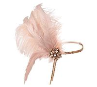 Holibanna Morceau Bandeau De De Bal Invité Rose Tiare Festival Briller Accessoires De Cheveux Pour Femmes Rubans Décorations Bandeaux Pour Femmes Délirer Mariage Plume Artificielle