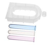 Holibanna Moule Silicone Résine Époxy pour Vase Hydroponique DIY avec Tubes Essai Support Plante Créatif pour Projets Décoratifs