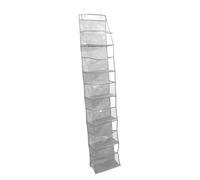 Holibanna Organiseur de Porte Suspendu Multifonctionnel Grise Rangement pour Maison Bureau Écoles Installation Facile Perçage de Débarras Compartiments Multiples
