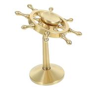 Holibanna Ornement de décor Ornement Suspendu Nautique Ornement Nautique Volant de Bateau Ancien côtier Petit Marin Ornement de Table méditerranéen Laiton Golden
