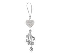 Holibanna Ornement Pendentif Cœur Bling Alliage de Zinc et Strass Décoration Suspendue Élégante pour Rétroviseur de Voiture Accessoire Féminin