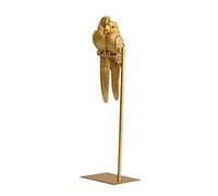 Holibanna Ornements de Perroquet Ornement de Perroquet de Bureau Perroquet Suspendu Peint Home Decor Perroquet Decoration Ornement de Perroquet Couple décor de Bureau Perroquet résine Golden