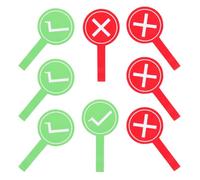 Holibanna Pagaies de Vote « Oui ou Non » Réutilisables 8 Pièces Palettes Portables Rouges et Vertes Panneaux de Réponse pour Classe et Animation Éducative