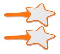 Holibanna Palettes de Score Vierges Orange 2pcs en Écume, Planche à Écrire Effaçable Pratique à Face Unique pour Juges et Présentation