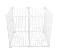 Holibanna Panier de Congélation Métallique Compartimenté 2 Cases Bac de Rangement pour Réfrigérateur Vertical Dimensions 36X30X30 CM Base Solide Anti-Givre Organisation la Cuisine et