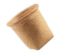 Holibanna Panier En Paille Naturelle Tissé à La Main Petit Format Organisateur De Rangement Multifonction Seau De Rangement Pour Linge Corbeille Rustique Orange Pratique Pour Maison Et Bureau