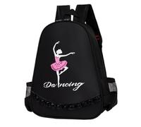 Holibanna Paquet à Dos De Danse Ballet Pour Garçon Et Filles Fille │ Style Féminin │ Polyester Résistant │ Bretelles Réglables │ Usage Scolaire Et Loisirs │ Couleur Noire │ Taille Moyenne