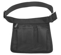 Holibanna Paquet Banane d'Infirmière Noir Multifonctionnel Plusieurs Poches Poche Médicale à la Taille Matériau Solide Boutons-Pression Réglables Paquet de Rangement Pratique pour