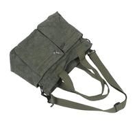 Holibanna Paquet Cabas Moyen Femme en Velours Côtelé Vert Militaire Grosse Capacité Bandoulière Réglable et Amovible Paquet Bohème Multifonction pour Usage Quotidien et Travail