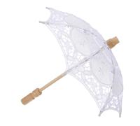 Holibanna Parasol De Mariage Dentelle Blanche pour Bride Accessoire De Photographie Romantique Et Vintage Décoratifs pour Et