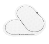 Holibanna Patch de Protection Blanche Autocollants Réutilisables et Lavables en Tpe, 2 Pièces pour Grosse Caisse Double Pédale pour Batteurs de Batterie