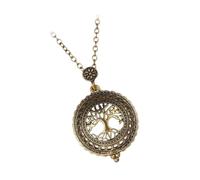 Holibanna Pendentif Collier Arbre de Vie Rétro en Alliage Ajouré Loupe, Bijou Créatif Unisexe, Usage Quotidien, Présent Original pour Homme et Femme, Design Solide et Résistant