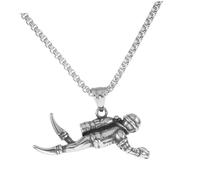 Holibanna Pendentif Homme Plongeur Collier Choker Aesthetic Inoxydable Pour Fête Plage Accessoire De Mode Unique Pour Hommes