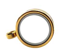 Holibanna Pendentif Photo Acier Inoxydable Verre Rond Ouvrable Charme pour Bijoux DIY pour Collier et Souvenirs Personnalisés