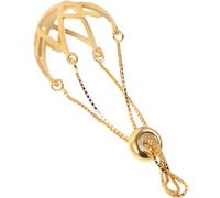 Holibanna Pendentif Porte-pierres Vide en Métal Couleur Sable Doré, Cage à Bijoux pour Collier Diy, Support Rond pour Pendentif Miel, Ambre et Turquoise, Ornement Suspendu Élégant