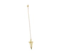 Holibanna Pendentif Spirale Métallique Cône de Divination Créatif Ornement de Collier Élégant Détails Fins Matériau pour Célébrations pour Présents