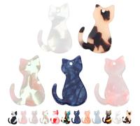 Holibanna Pendentifs en Acrylique pour Anniversaire ou Noël Forme Chat Lot de 30 Accessoires Polyvalents Design Mignon Couleur Aléatoire pour Fabrication de Bijoux