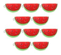 Holibanna Pendentifs en Plastique de Fruits Pastèque Rouge Réalistes pour Création Bijoux DIY Accessoires pour Colliers 10pcs Délicats pour Femmes