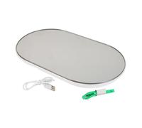 Holibanna Pèse-personne Portable Précis pour Corps Balance Électronique Compacte Verre Trempé avec Affichage LED Fiable pour Voyage et Maison