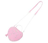 Holibanna Petit Sac Bandoulière Cœur Dentelle Style Coréen Sac à Main Ajustable pour Femmes et Adolescentes