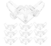 Holibanna Petites Équerres en L Acrylique Transparent 10 Pièces | Assemblage Facile, Haute Transparence, Usages Polyvalents, pour Boîtes D’exposition et Fabrication Industrielle