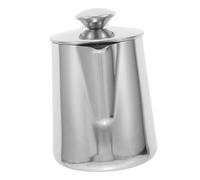 Holibanna Pichet à Lait Inox avec Couvercle et Bec Verseur Tasse Mousseur Lait pour Art Pichet Mousseux pour Expresso Maison