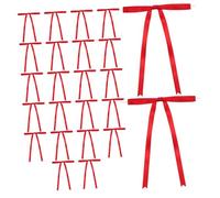 Holibanna Pièces Noeud en T à Longue Queue Petits arcs pour l'artisanat décoration de Noel décoration Fete Twist Liens avec Les arcs décoratifs Twist Liens avec Les arcs en Tissu