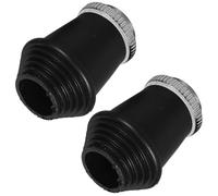 Holibanna Pied de support de batterie en caoutchouc noir, lot de 2, conçu pour augmenter la friction, compatible avec stands de batterie pour musiciens
