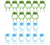 Holibanna Pince-nez Portable pour Exercice Respiratoire 20 Pièces en Pom et Eva Clips de Fixation Efficaces pour Réduire Mucus et Prévenir Nasale